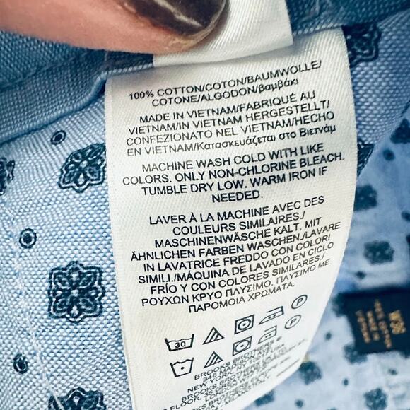 Brooks Brothers Mens Seersucker Bermuda Shorts Size 36 Blue Striped 9" Nautical - Picture 9 of 12